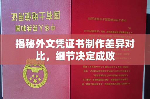 北埔揭秘外文凭证书制作差异对比，细节决定成败