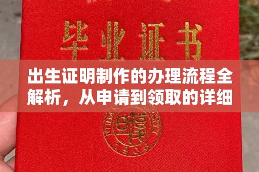 北埔出生证明制作的办理流程全解析，从申请到领取的详细指南