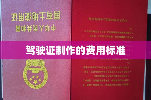 北埔驾驶证制作的费用标准